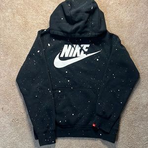 Nike Paint Splattered Hoodie - Unisex Size Small